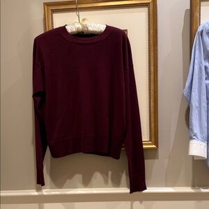 Celine Crewneck Sweater in Burgundy